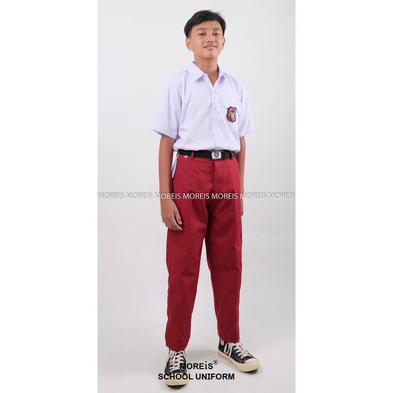 Celana SD Panjang Karet Merah