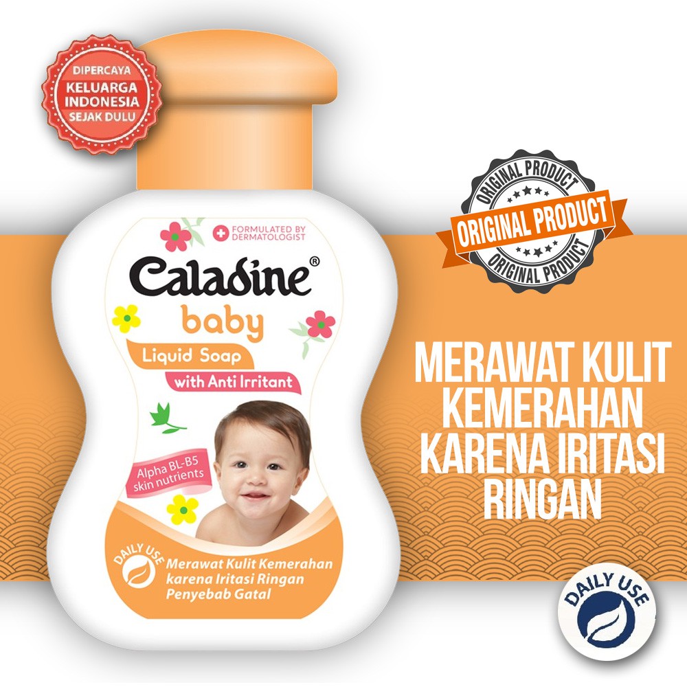 ♥BabyYank♥ Caladine Baby Liquid Soap 110ML &amp; 200ML Botol - Sabun Mandi Bayi Kaladin