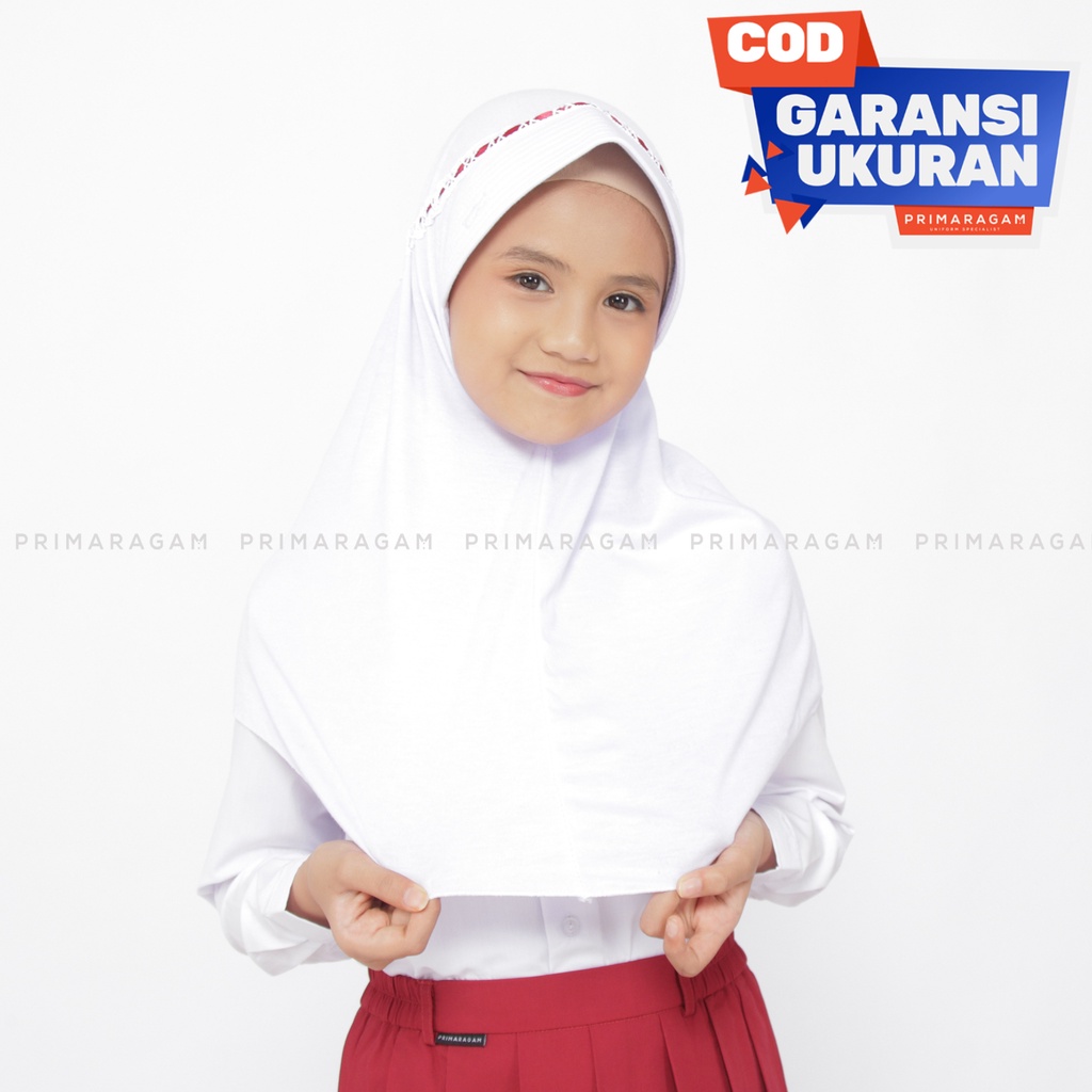 Kerudung sd kerudung anak sd jilbab sd warna putih ssd-011