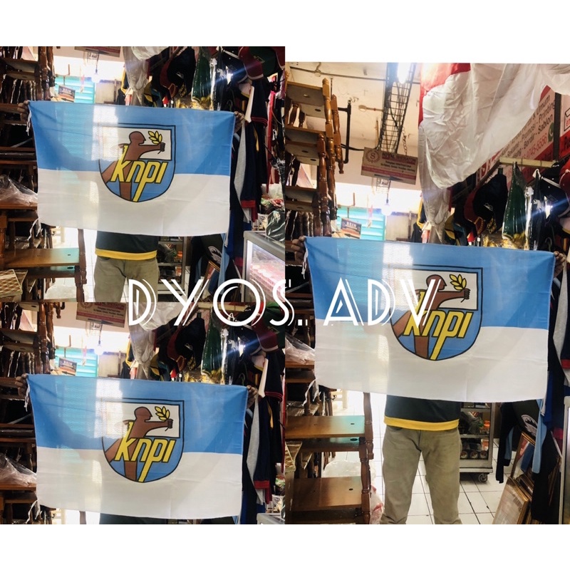 Bendera KNPI sablon 60x90 cm (100pcs)