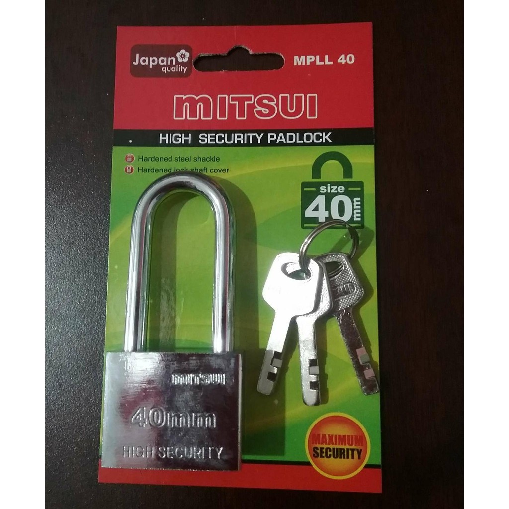 Gembok Mitsui MPLL 40 - 40 mm / Padlock Mitsui Leher Panjang