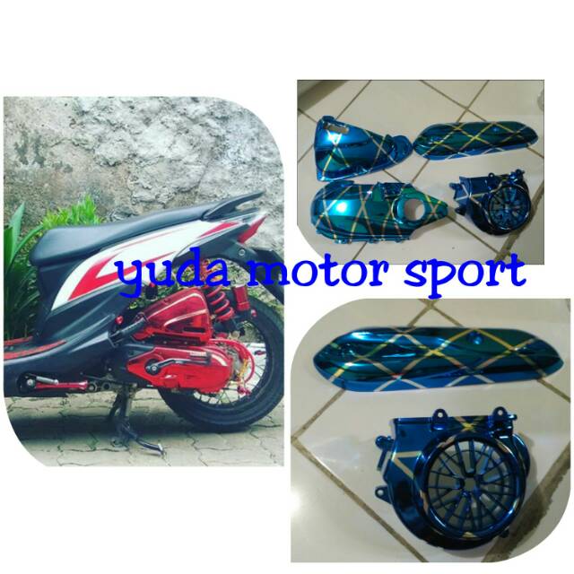 Variasi beat pop esp blue xxx tutup knalpot beat pop esp cvt beat pop esp tutup kipas beat pop