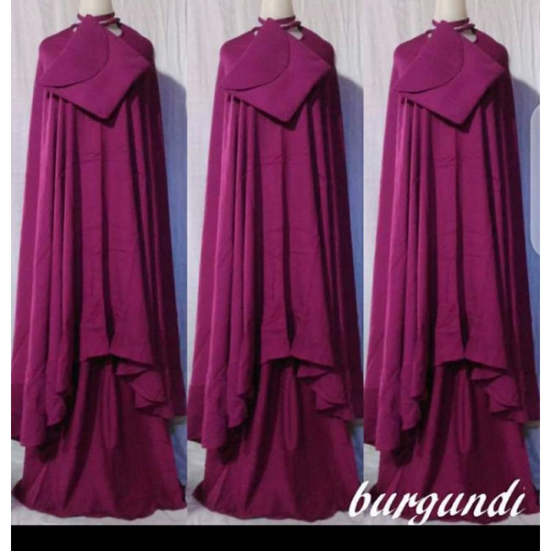 mukena polos rayon bali