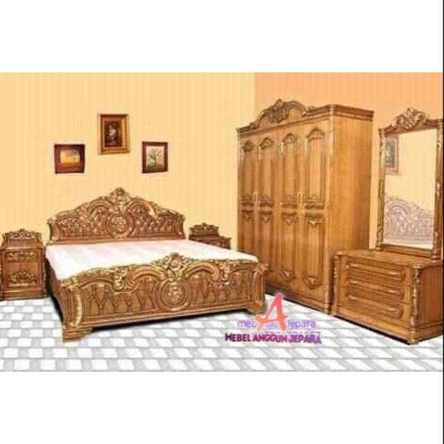 set kamar tidur mewah,mebel jepara,furniture