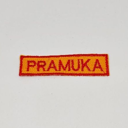 BORDIR TULISAN PRAMUKA SD/SMP/SMA/SMK/GURU