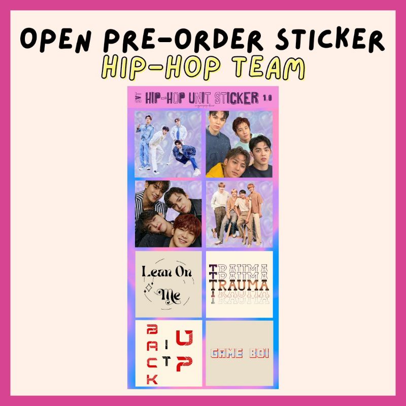 

STIKER SEVENTEEN KPOP HIP-HOP UNIT IDOL KOREA STICKER