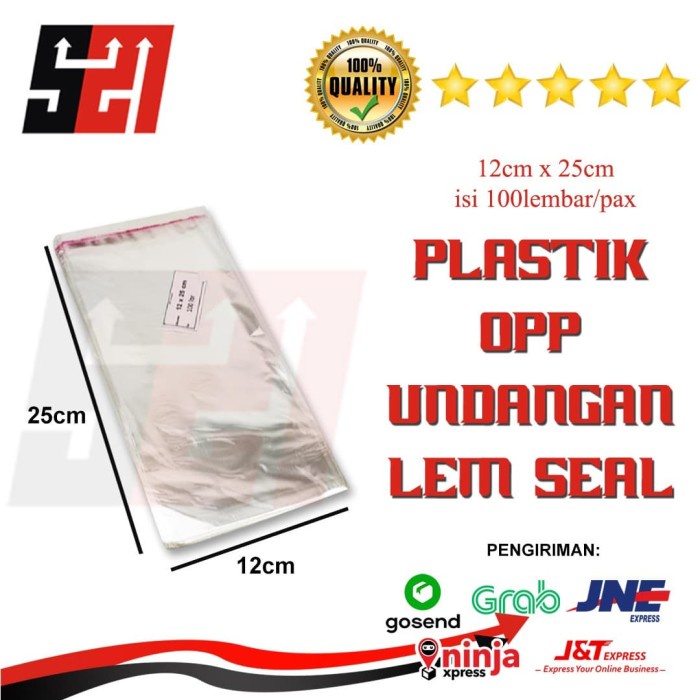 

Plastik Opp Plastik Undangan 03 Lem Seal 12x25cm Termurah