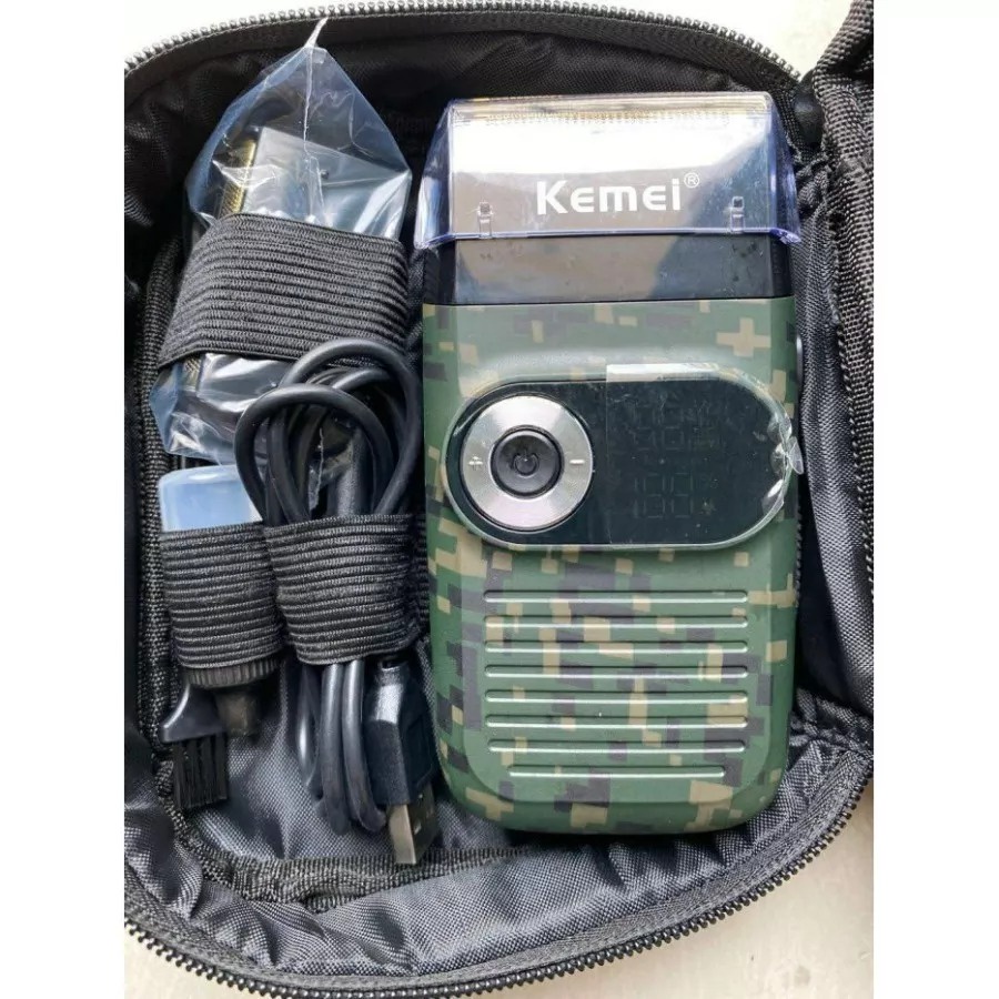 Kemei KM-2027 ARMY Digital Shaver Alat Cukur Kumis Jenggot