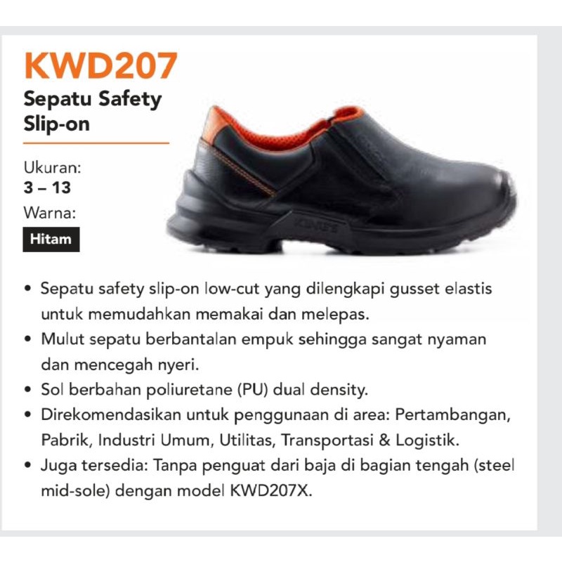 Sepatu Safety King's KWD 207 Hitam
