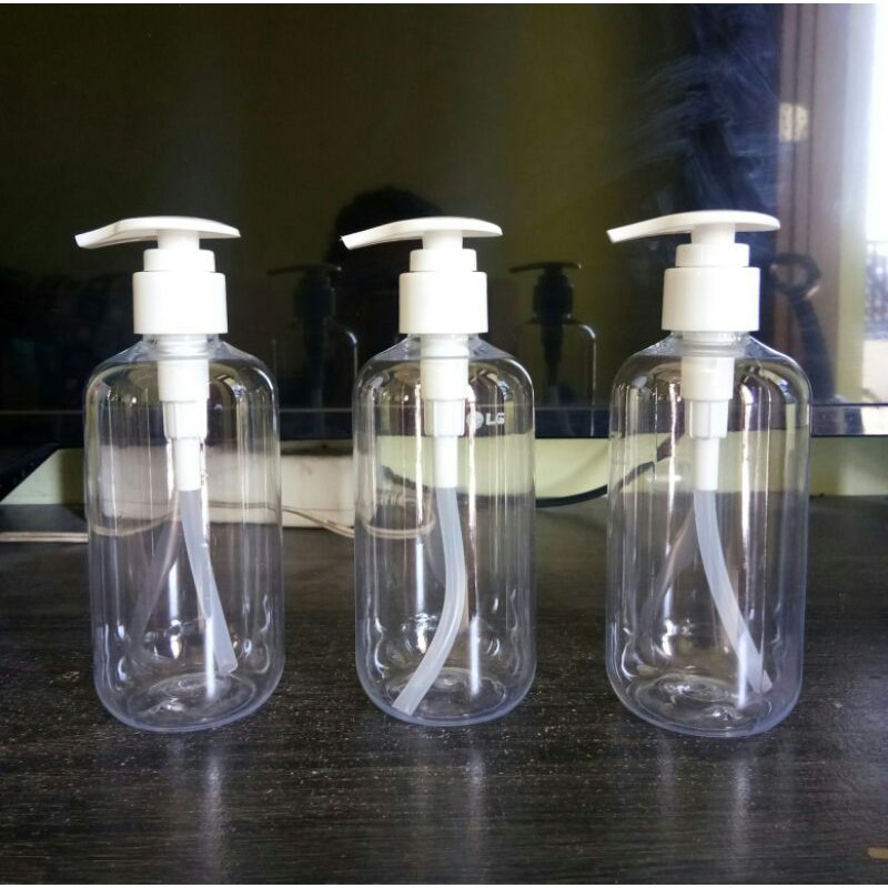 Botol bening gendut 250ml / 250 ml - PUMP