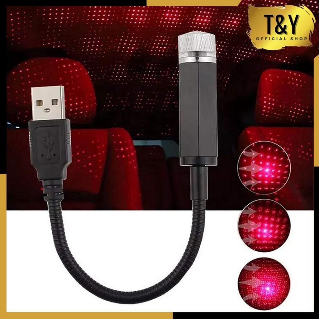 T&amp;Y Lampu Proyektor Led USB Dekorasi Interior Langit Kabin Mobil Bintang LED Star Decoration Lamp Lampu Laser Proyektor Plafon Mobil