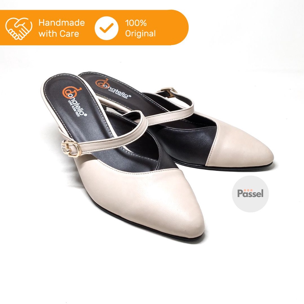 Donatello Sz. 36-40 Pointed Toe Heels 6,5 Cm Wanita Slip On | IY546301 / IY546302