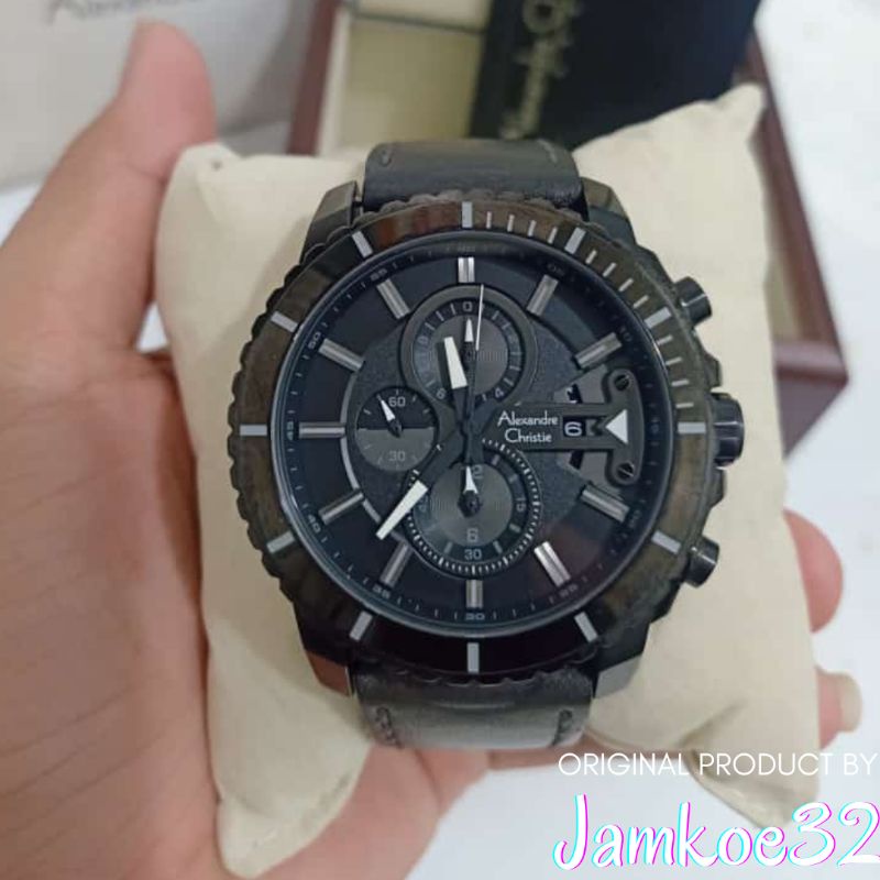 Jam Tangan Arloji Alexander Alexandre Christie Tipe 6527 MC Remaja Cowok Pria Analog Ori Murah Anti 
