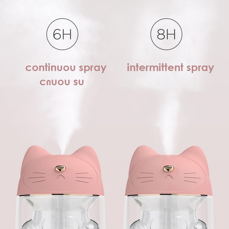 FreeOn Humidifier Pelembab Udara Aromatherapy Cat Claw Cup Design 120ml - K-H161 - Pink