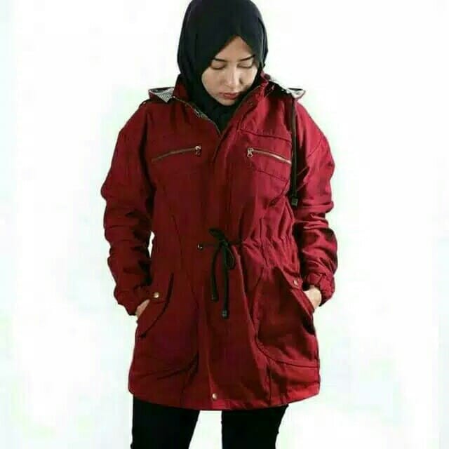 JAKET PARKA WANITA // JAKET PARKA CANVAS WANITA