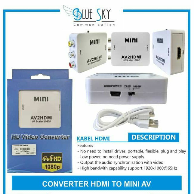 CONVERTER HDMI TO MINI AV