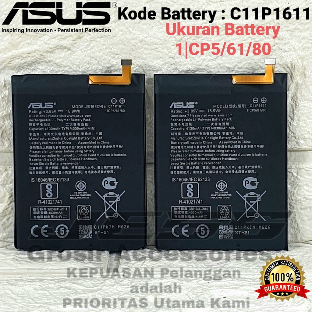 Baterai Asus Zenfone Max Plus M1 5.7 Inchi - ZB570TL - X018D Battery C11P1611 Original