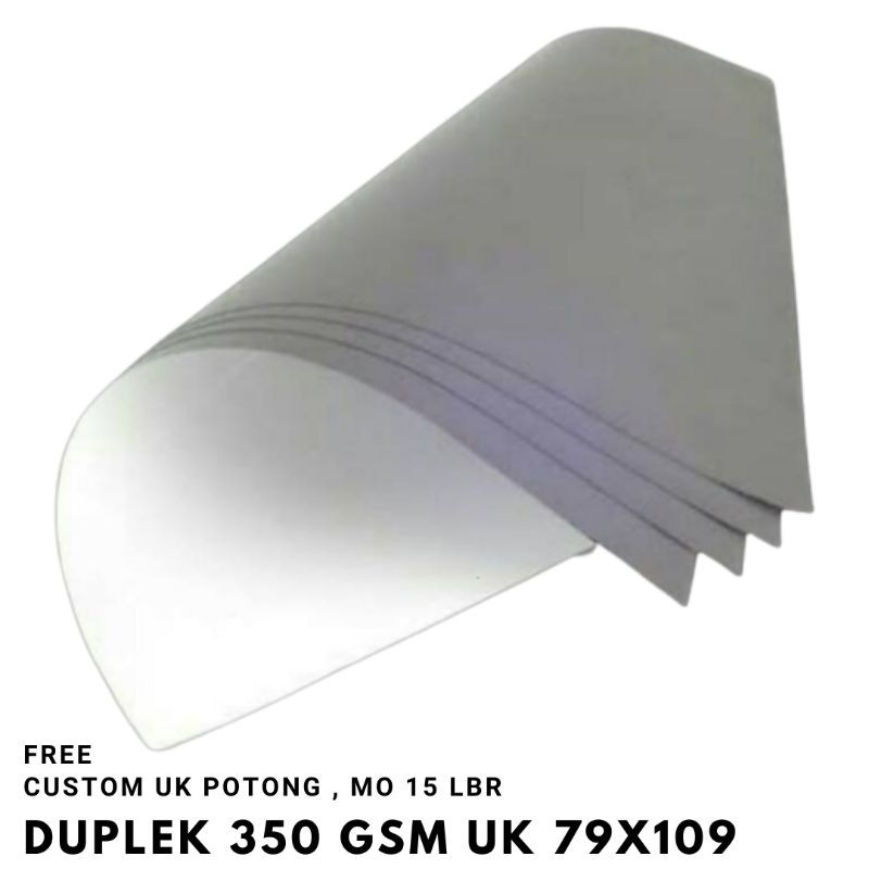 [5 Lembar]KartonTebal/KartonDuplek/350gsm/79x109cm
