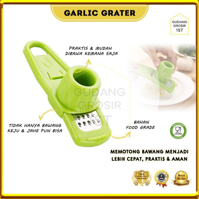 Parutan Bawang Jahe Mini Stainless Steel Mini Onion Slicer Alat penghalus bawang