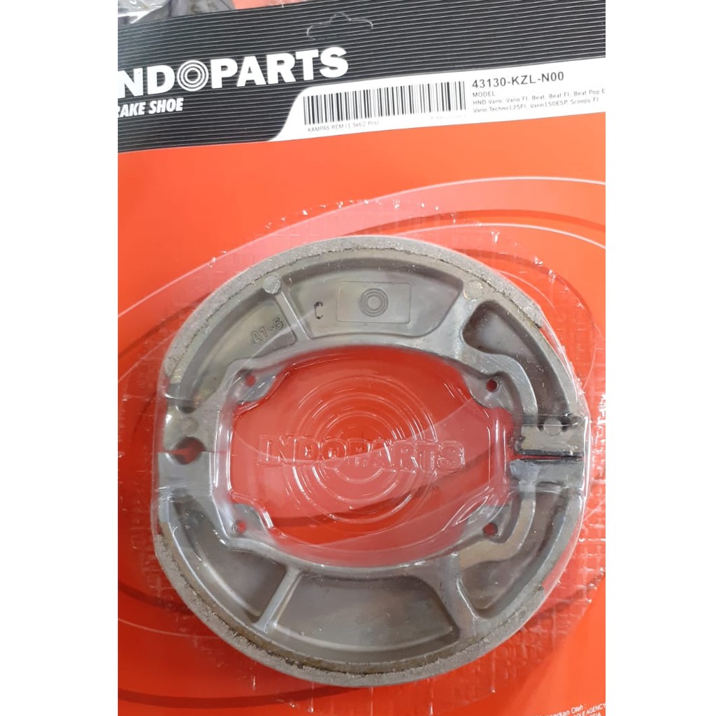 Kampas Rem Belakang KZL, Vario, Scoopy, Beat Merk Indopart