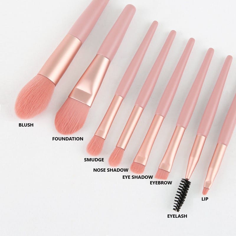 C1101 C1105 BRUSH MAKE UP 8 PCS / KUAS MAKE UP / SET PAKET KUAS / MAKE UP TOOLS