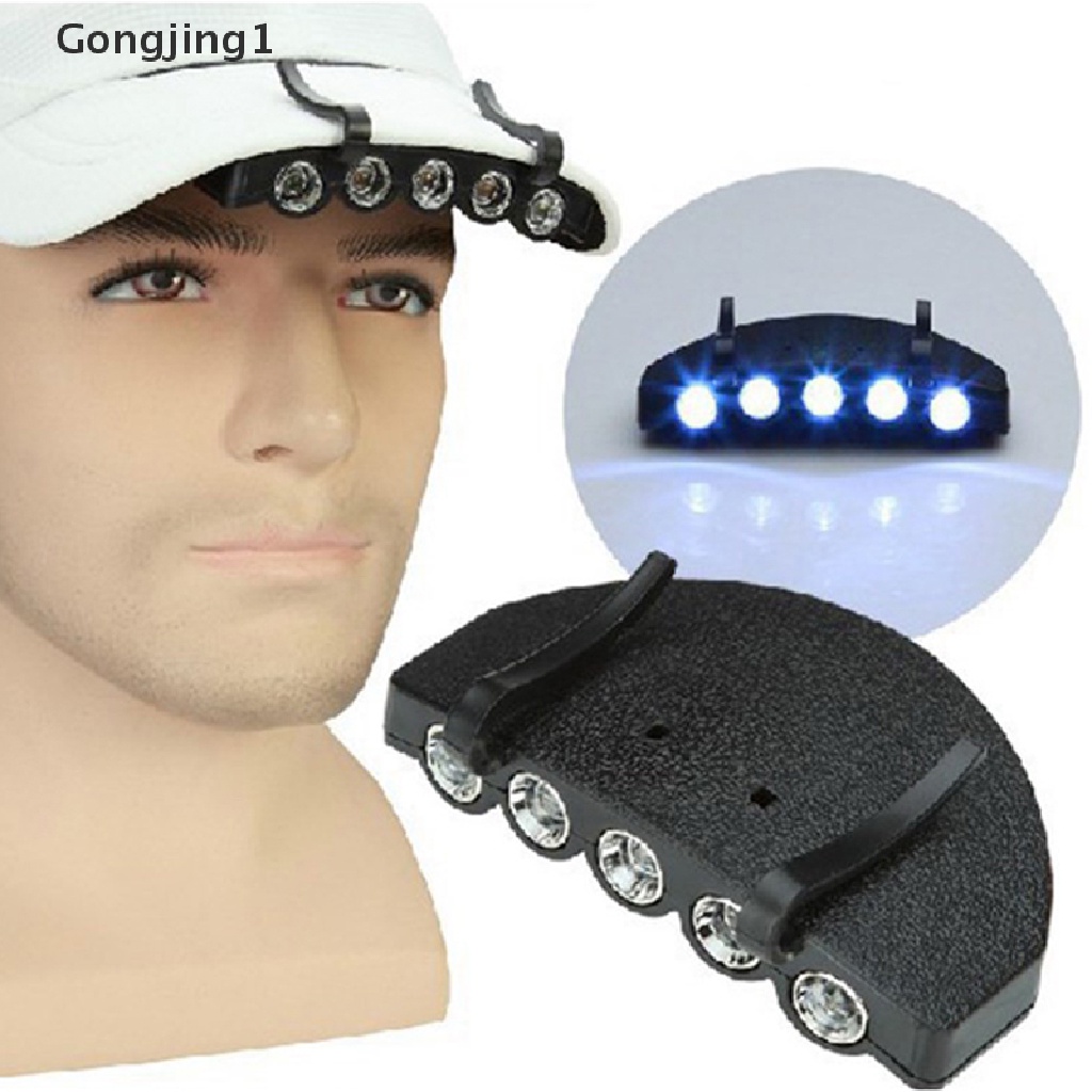 Gongjing1 Lampu Kepala / Topi 5 LED Terang BUY 3 GET 1 FREE ON