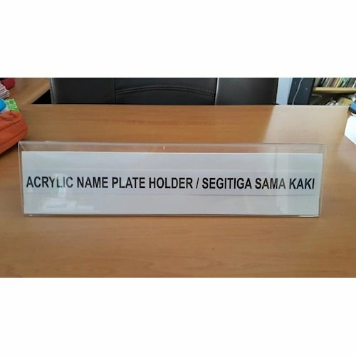 

Promo Bulan Ini Papan Nama Meja Akrilik 2 Sisi Acrylic Name Plate Tag Ukuran 830Cm Bagus