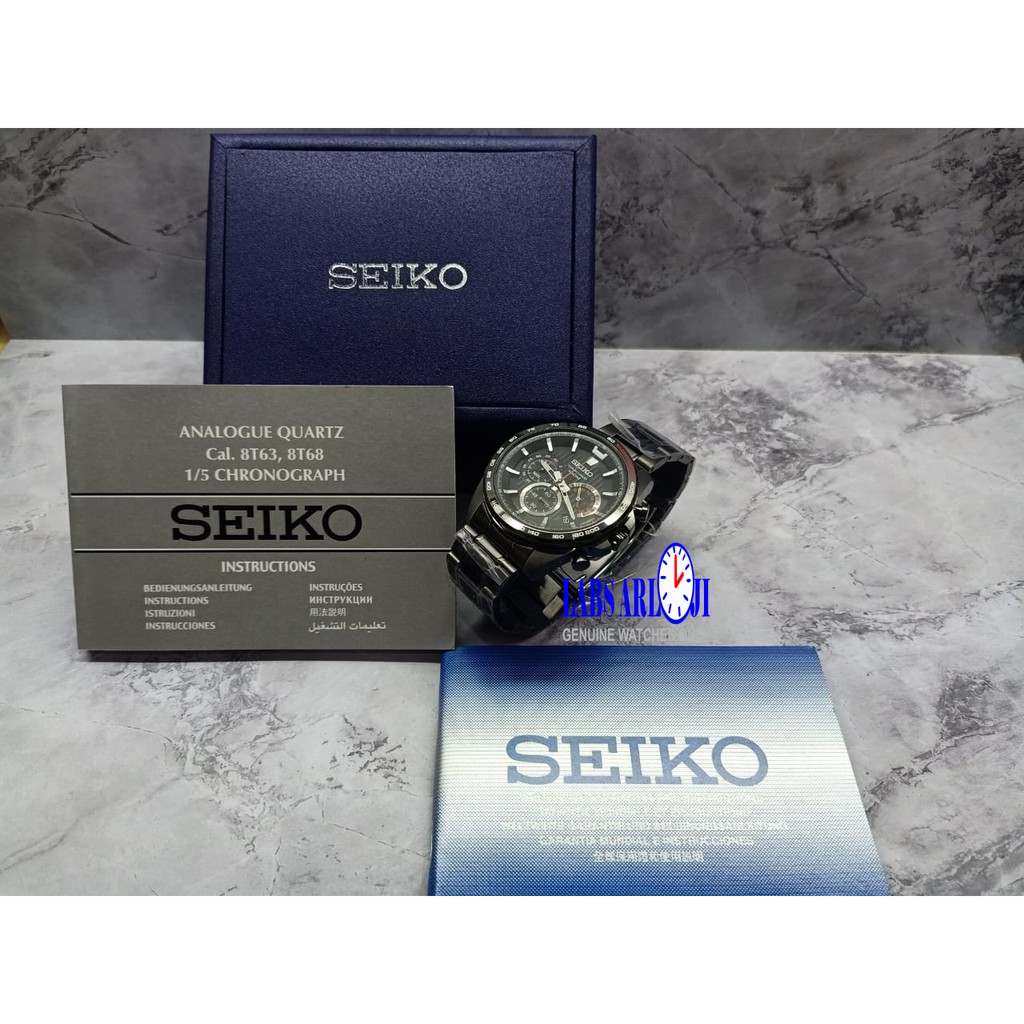SEIKO SSB311P1 SSB311 Chronograph Quartz Tachymeter Original