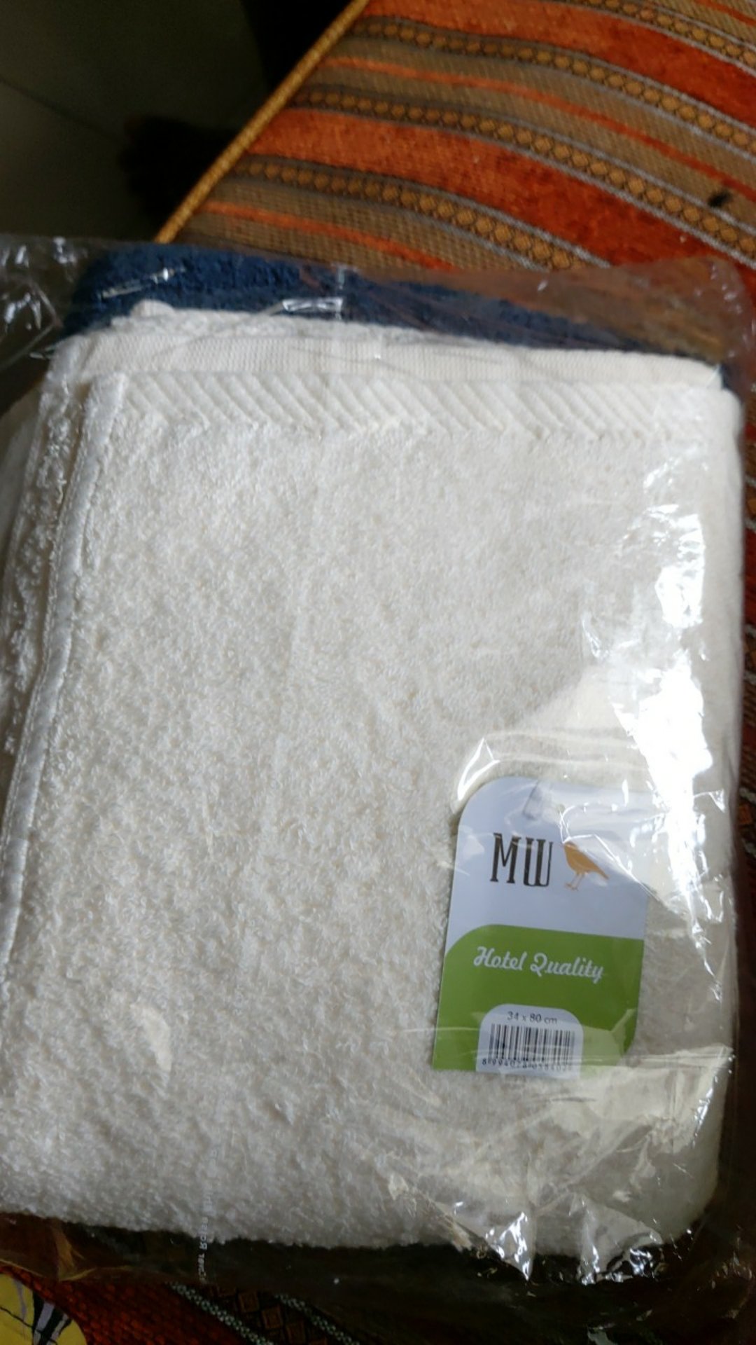 Handuk Leher Olahraga  Kecil Terry Palmer Premium 35x80cm - Biru Navy