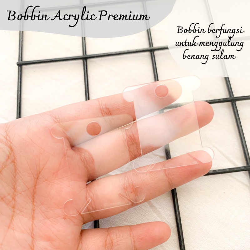 Bobbin Acrylic Premium - penggulung benang sulam