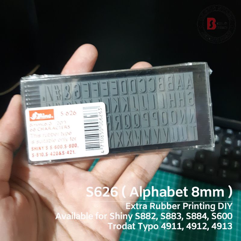 

Shiny Extra Rubber 8mm 8 mm S626 S-626 S 626 ( Spare Part Printing Kit )