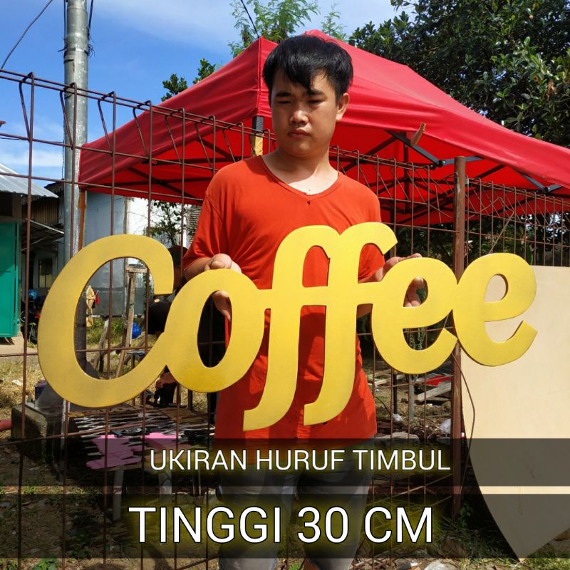 UKIRAN HURUF CUSTOM / TINGGI 30 CM / HURUF KAYU / HURUF HIJAIYAH / PLANG NAMA TOKO / HURUF AKRILIK /