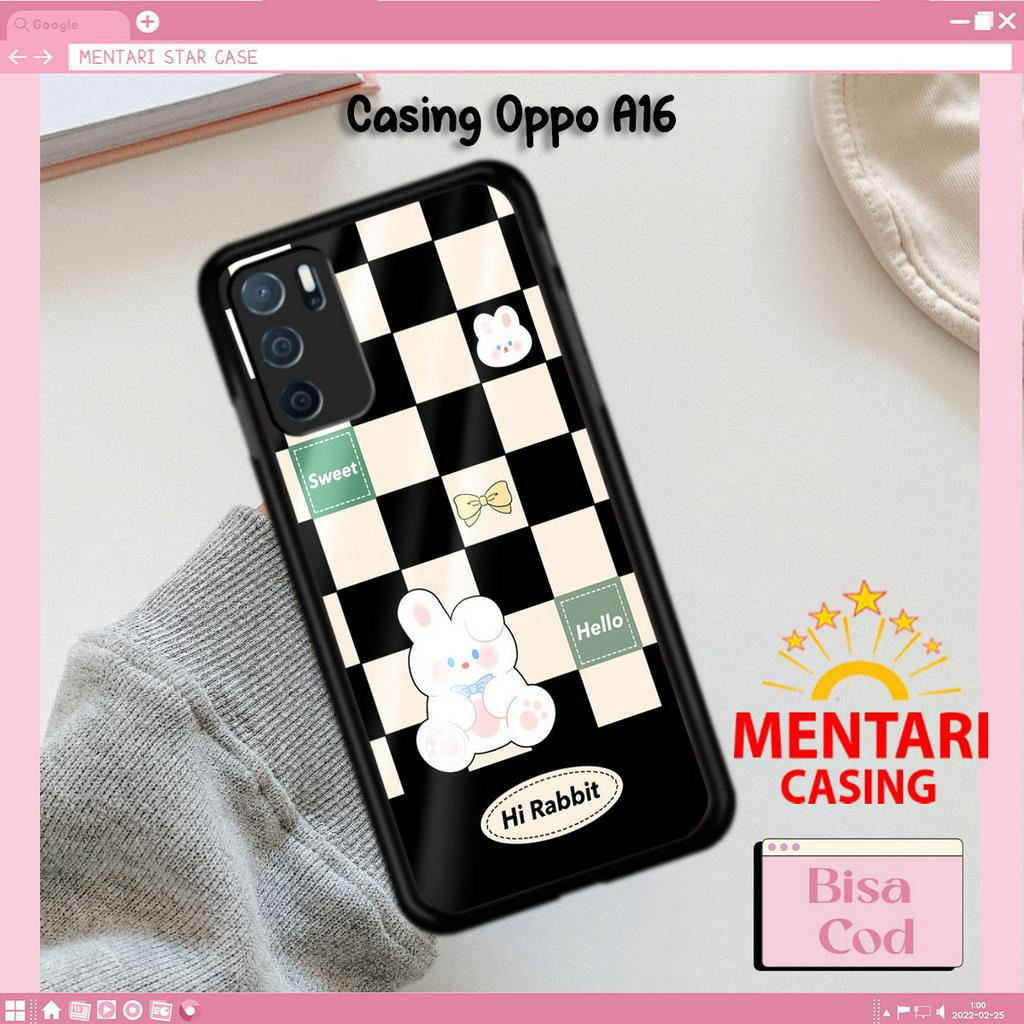 Mentari Casing Hp OPPO A16 Case OPPO A16 Motif CUTEKOTAK Hardcase Softcase Estetik Premium Glossy Pe