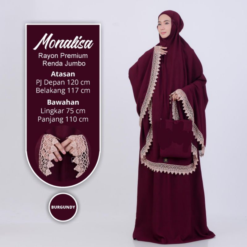 MUKENA MONALISA //MUKENA SUPER JUMBO //MUKENA RAYON POLOS JUMBO //MUKENA RENDA //MUKENA JUMBO