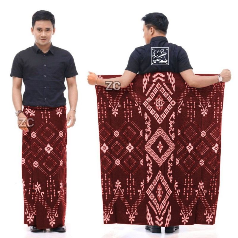 SARUNG PRIA TERBARU MOTIF TEROMPAH SHOLAT DEWASA SARUNG MOTIF BALIMUN SARWON-Plaikatmarun