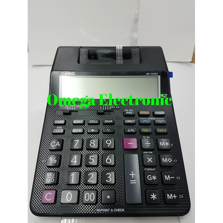 

Casio Printing Calculator HR-100TM - Kalkulator Kasir Printer Struk