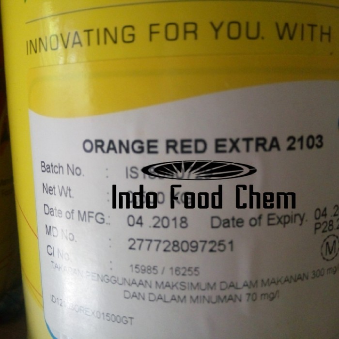 

Unik Orange Red Extra 100gr - Pewarna Makanan & Minuman Murah