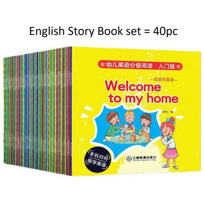 

Buku Cerita Anak Set isi 30pc 60pc Story Book English dan Audio BR214