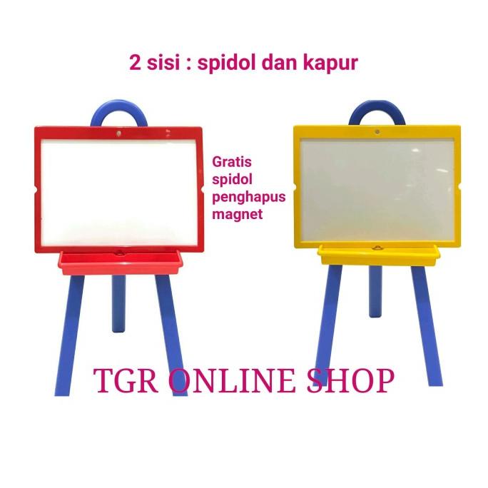 

[COD] Papan Tulis Anak Berdiri Magnet FREE Spidol dan Penghapus TERBATAS Kode 1351