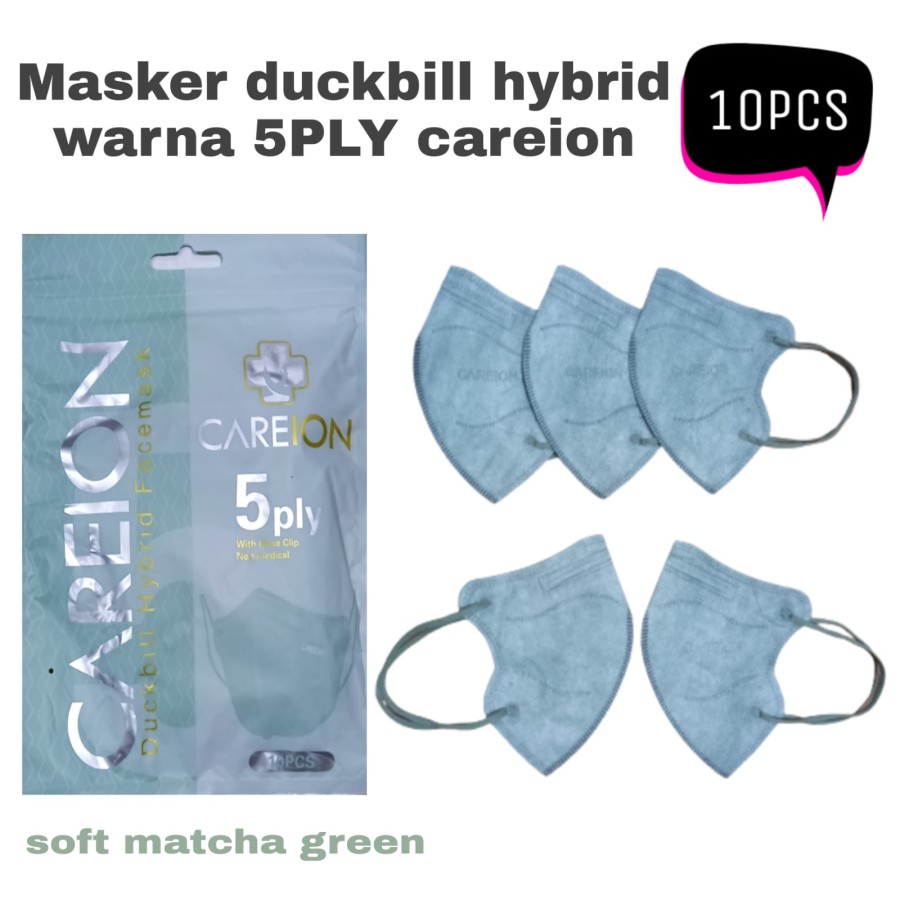 MASKER CAREION KN95 PRO HYBRID isi 10 EMBOS 5PLY DISPOSABLE FACE MASK