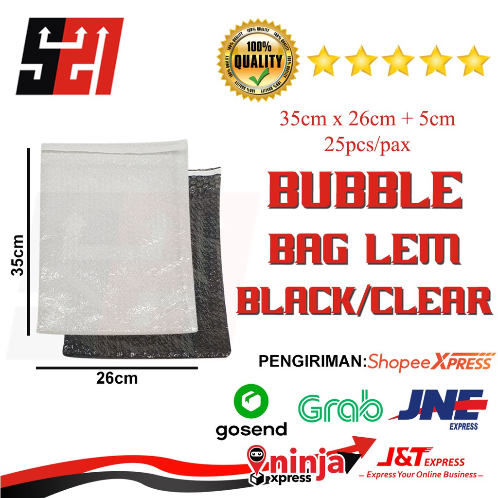 

Bubble Wrap Bag Lem Atau Seal Uk 35x26+5