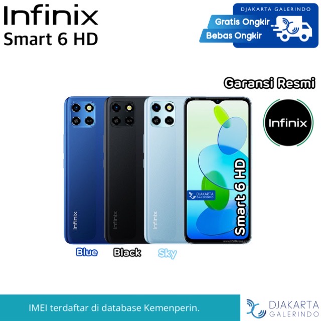 infinix smart 6 hd   2 32gb   32     garansi resmi infinix