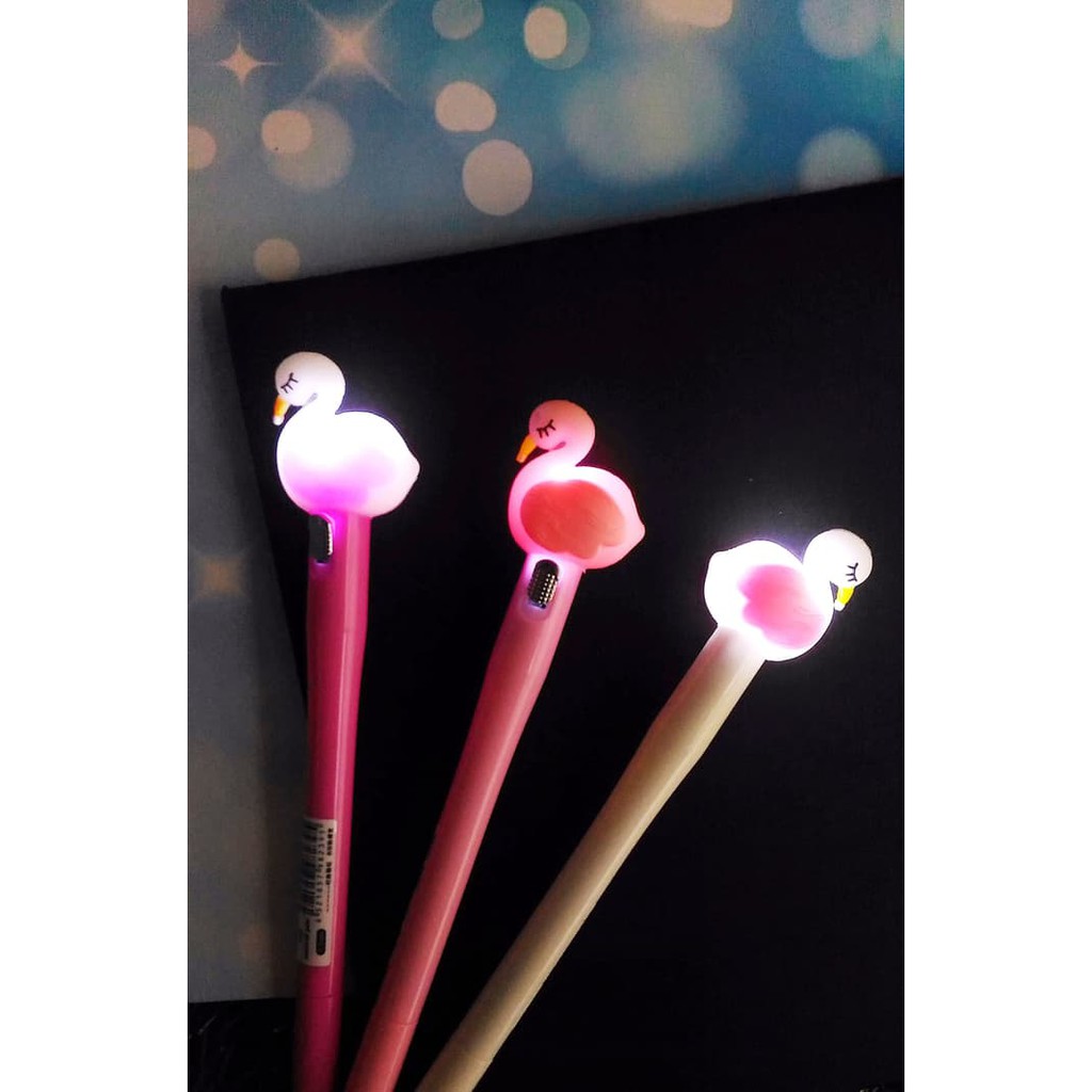 

Pulpen Lampu Angsa bisa nyala / Swan LED Pen