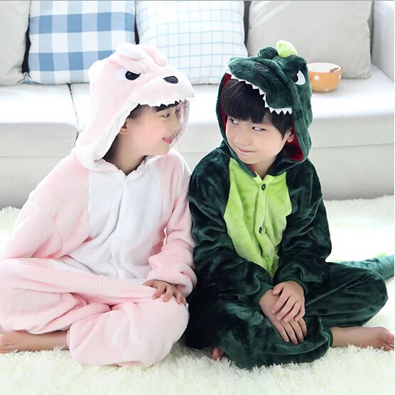 ONESIE DINOSAURUS DINO KIDS KOSTUM ANAK PIYAMA