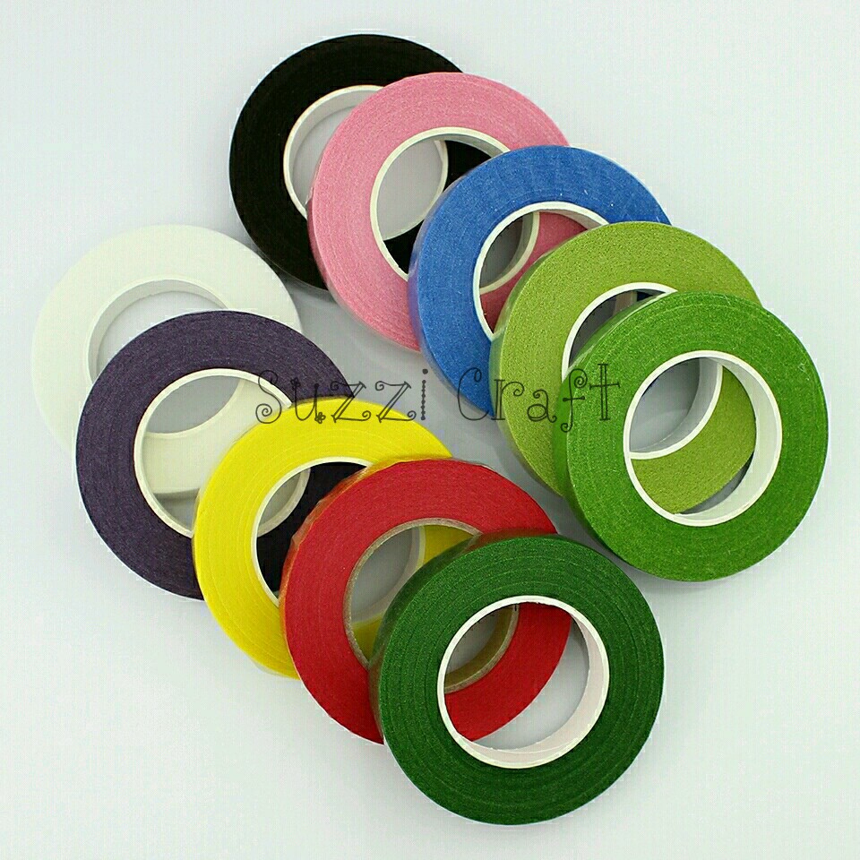 Flower tape, Floral tape, selotip daun 30 yard