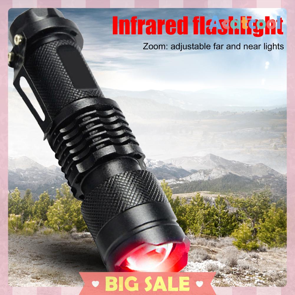 Senter LED Infrared Night Vision Mini Zoom 850nm Portable Untuk Hunting