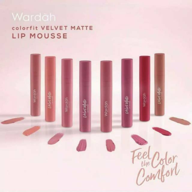 WARDAH COLORFIT VELVET LIP MOUSSE  MATTE LIPCREAM