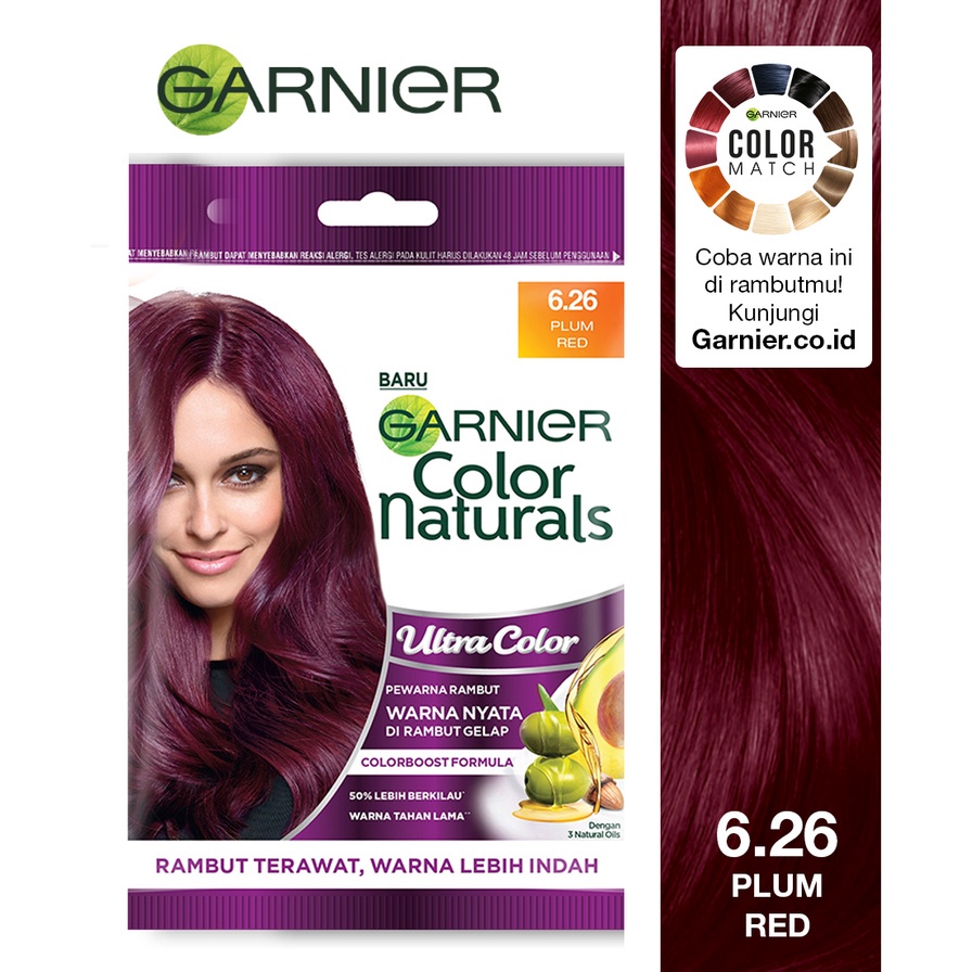 ✨ ELYSIA ✨ Garnier Color Natural Sachet Cream /Pewarna Rambut Instan/ Cat Semir Rambut