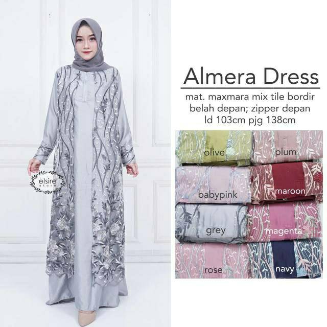 Gamis Brukat Belah Tengah Shopee Indonesia