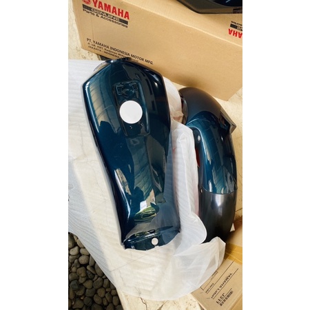 BODI SET RX KING TANGKI & SPAKBOR SLEBOR DEPAN TENGKI RX KING HIJAU ORIGINAL YAMAHA